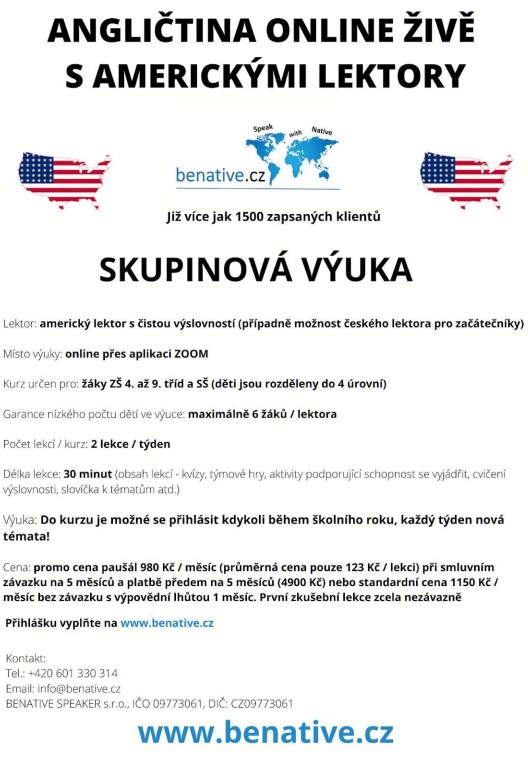 Angličtina s americkými lektory